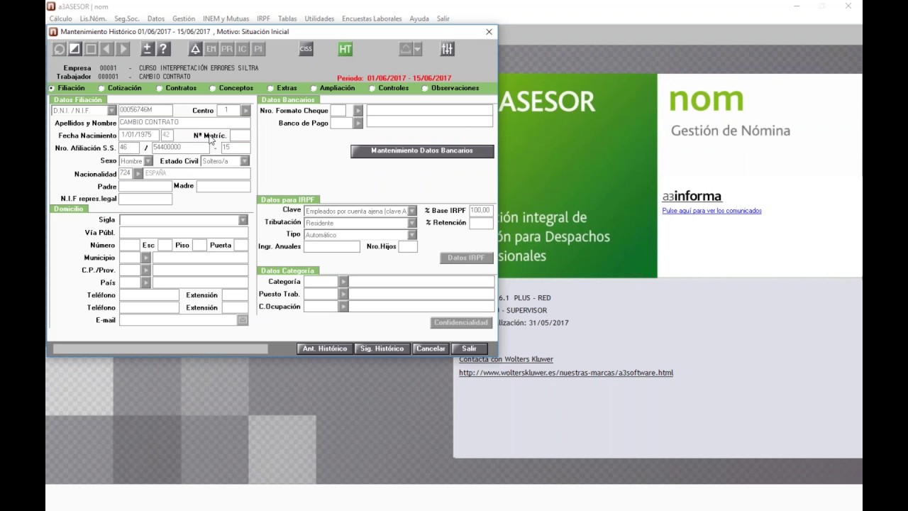 a3ASESOR | nom Solucionar  Errores Siltra