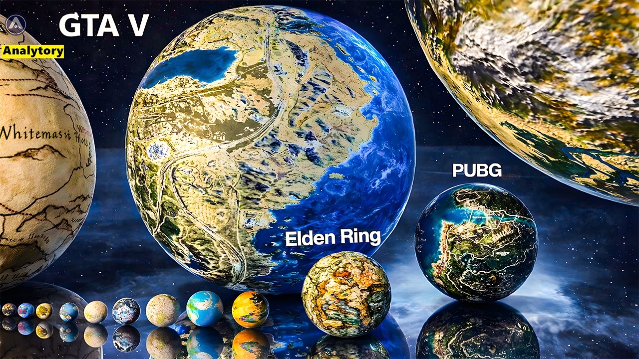 Every Video Game Map Size Comparison | Planet Version 2026