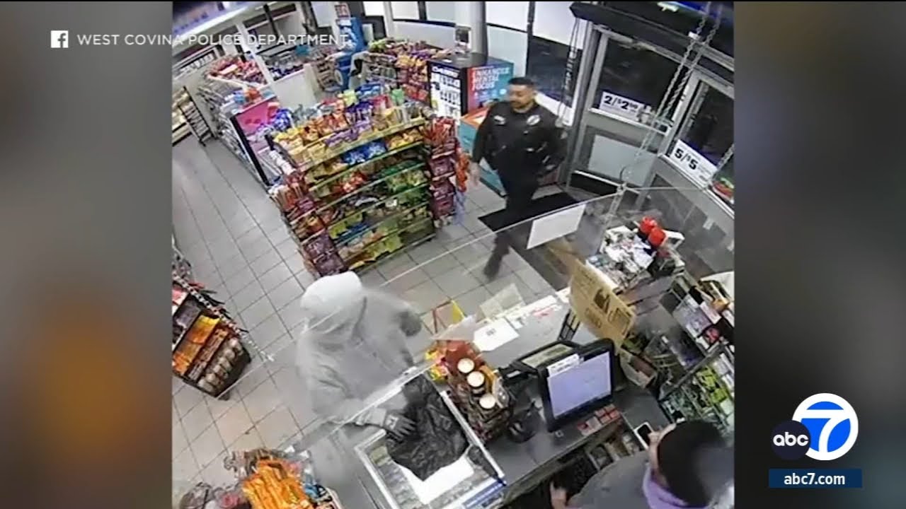 West Covina police sergeant walks in on armed robbery at 7-Eleven