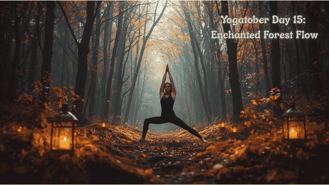 🍂🌲Yogatober Day 15: Enchanted Forest Flow – Grounding Magic 🌳🍁