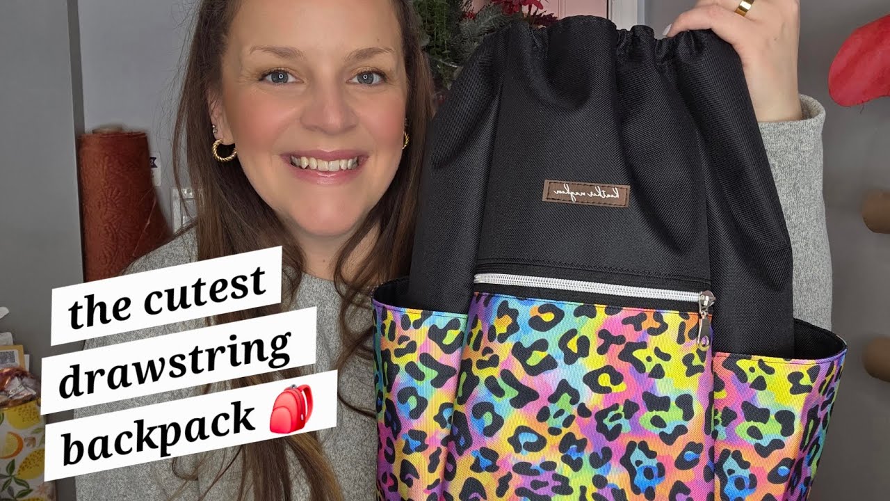 HOW to SEW the Stian A Drawstring Backpack 🎉 Full Sewing Tutorial on my Juki Tl2010q ✨️