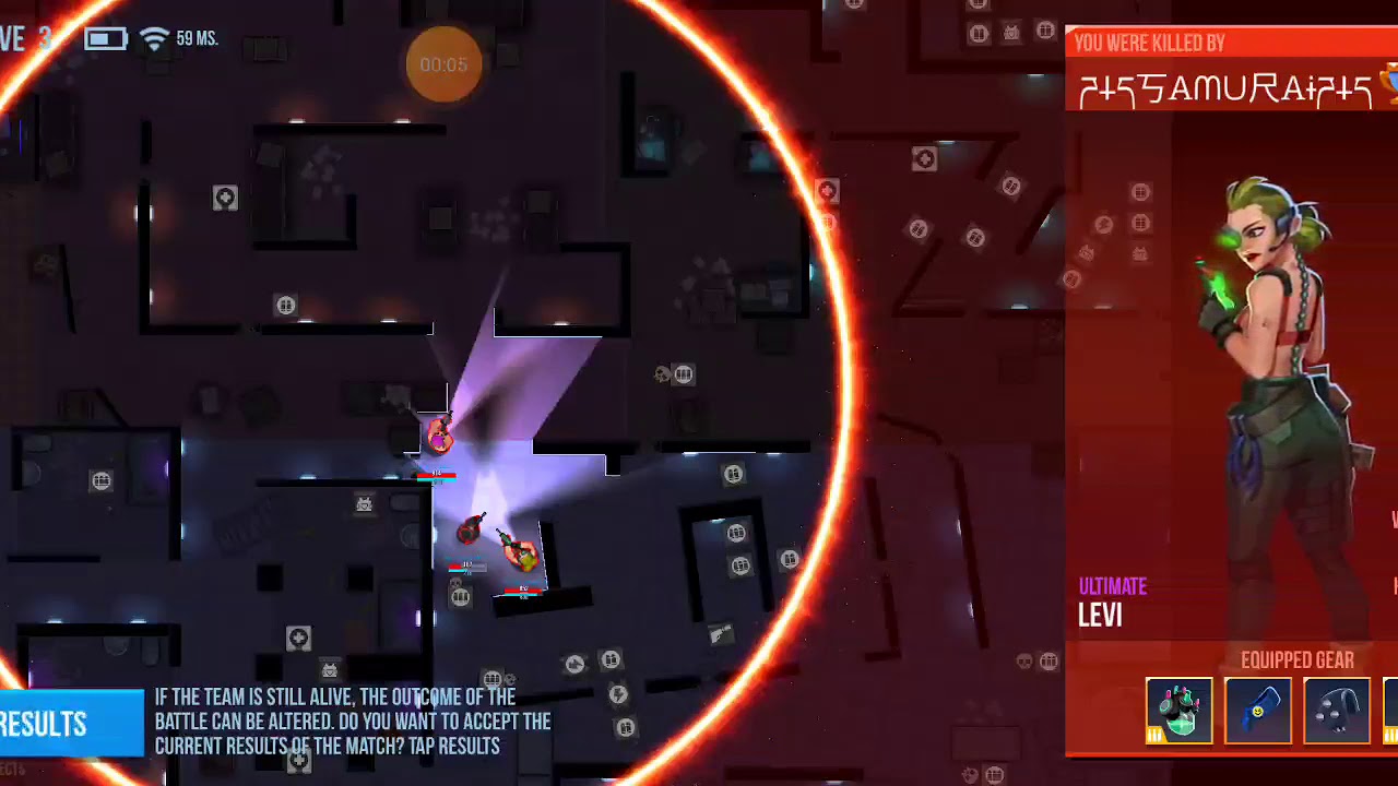 Bullet Echo - results button not responding glitch.