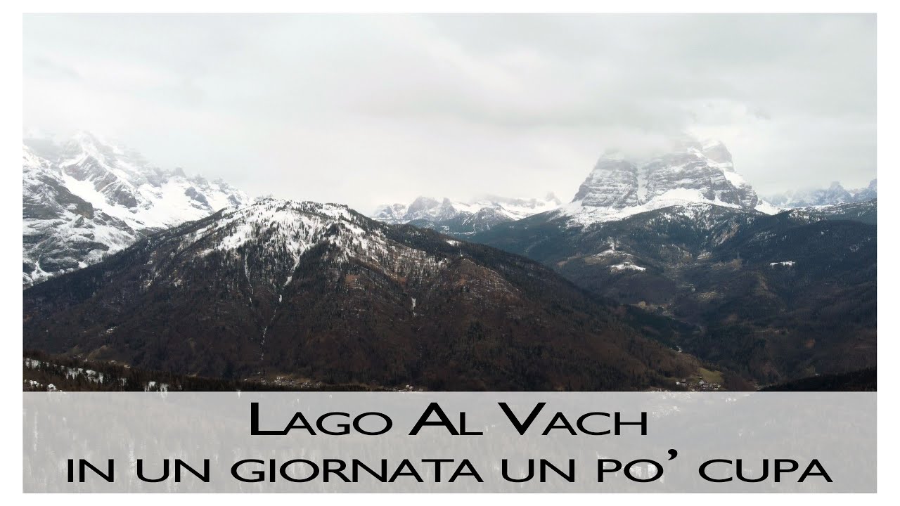 Verso il Lago al Vach in val Zoldana, giornata cupa sulle Dolomiti