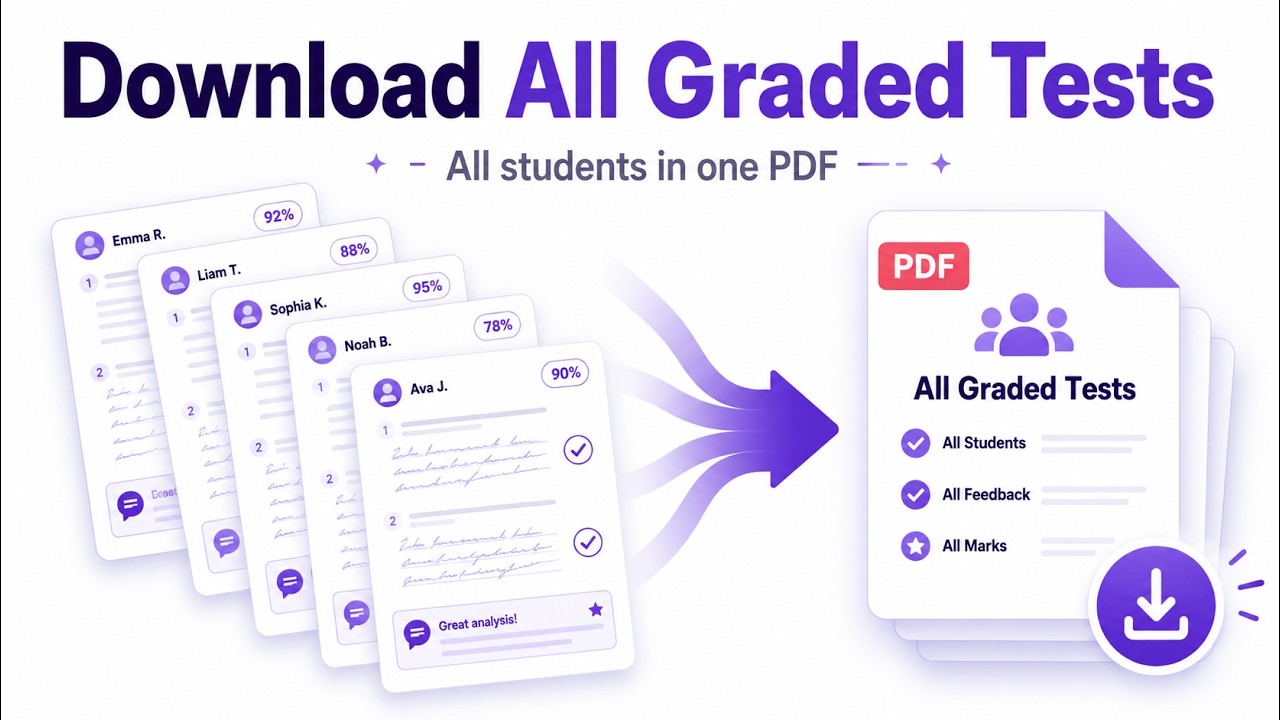 How to Download All Graded Tests or Essays in One PDF
