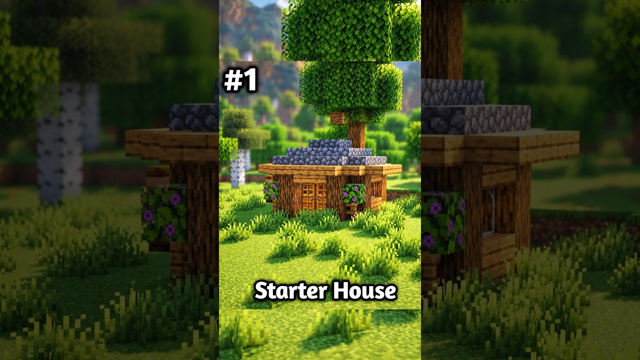 Minecraft Starter House Tutorial #1 #minecraft