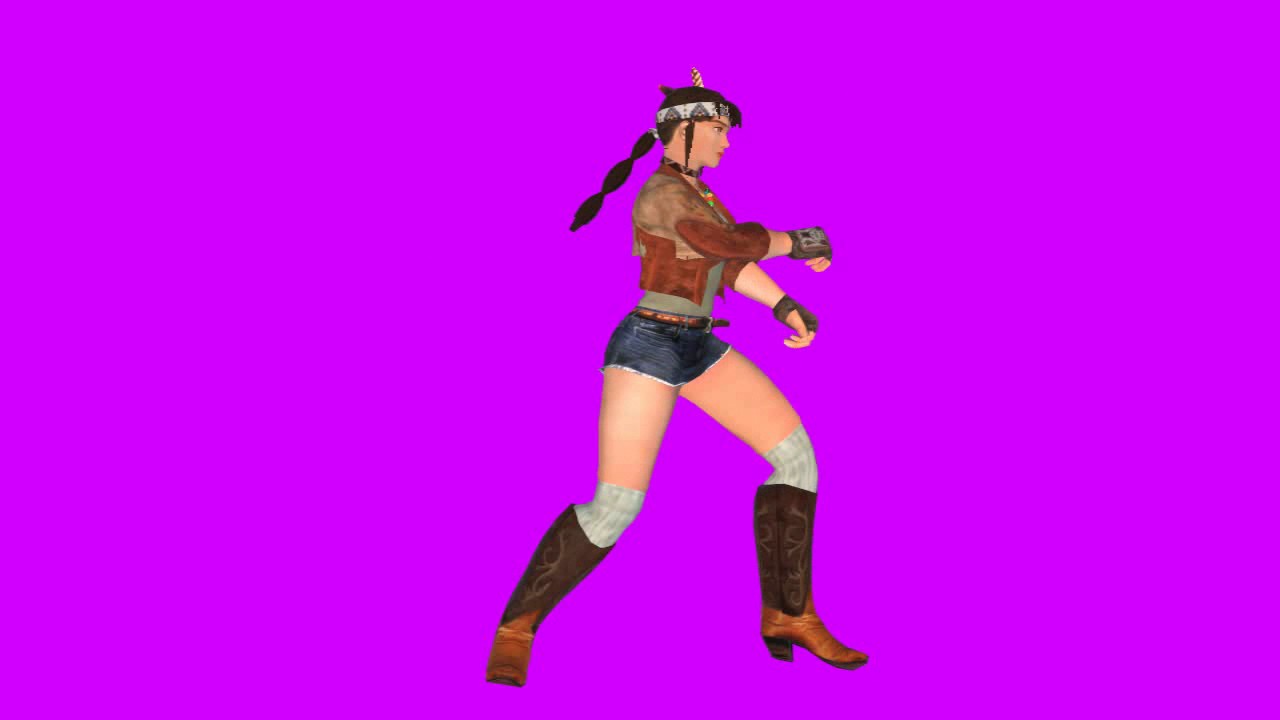 Michelle knee jab animated left tekken chroma