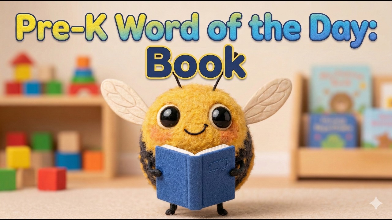 Pre-k Word of the Day 'BOOK'📚 Soft Relaxing Music #chillmusic #studymusic #quiettimemusic