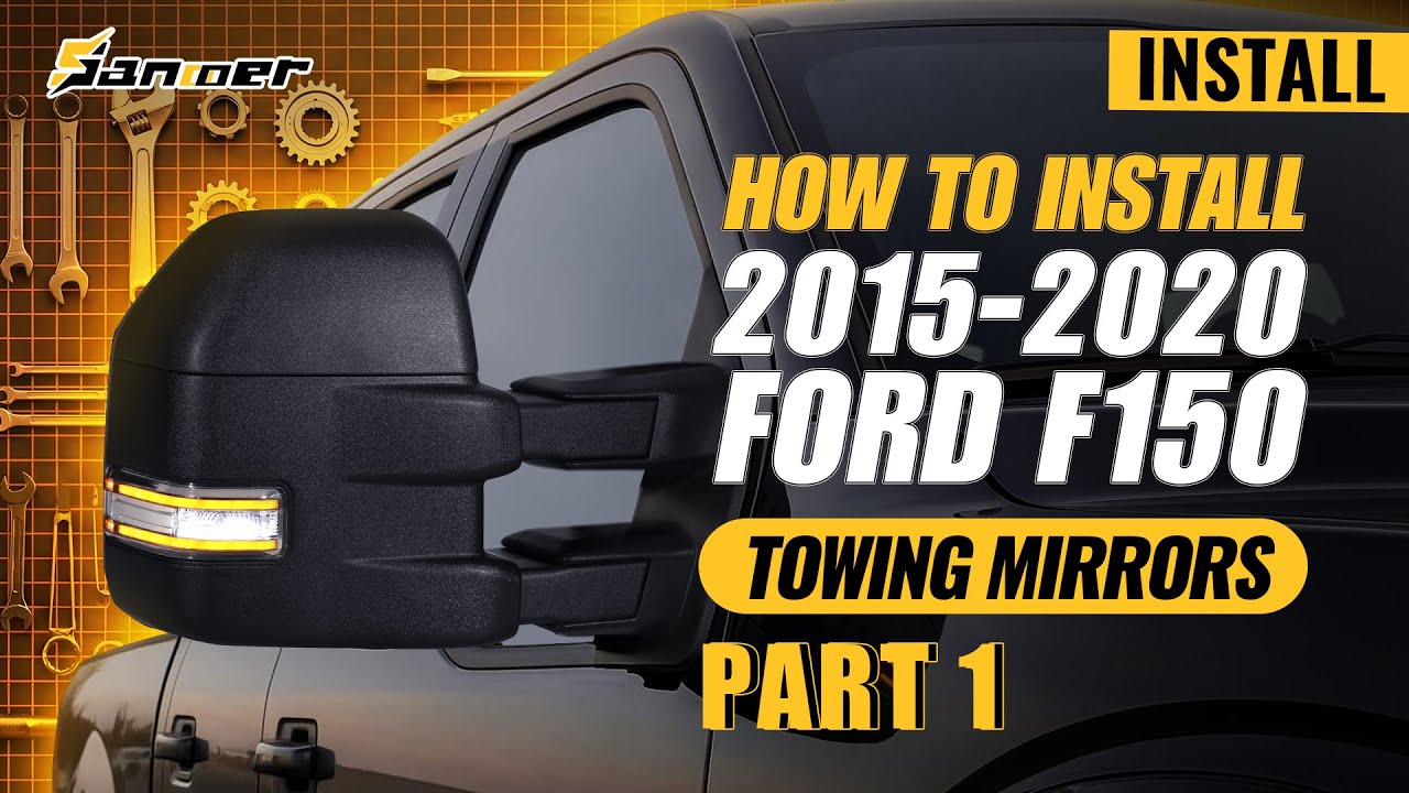 How to Install 2015-2020 Ford F150 Switchback Tow Mirrors | SanooerAutoparts