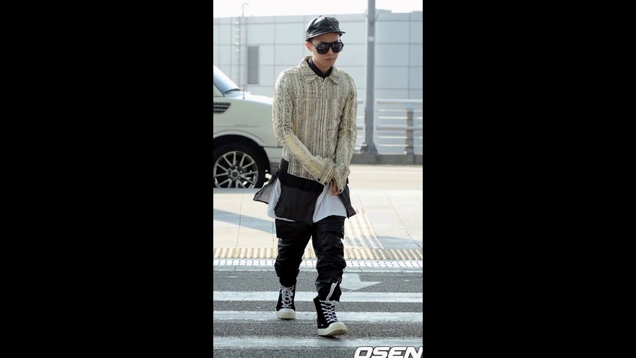 G Dragon BIG BANG Kpop Idol with Fashion Airport   Fashion Big Bang GDragon
