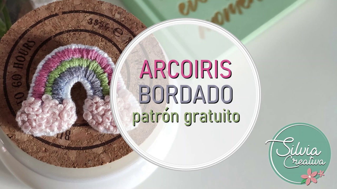 Curso de bordado PROYECTO 1 - Arcoíris