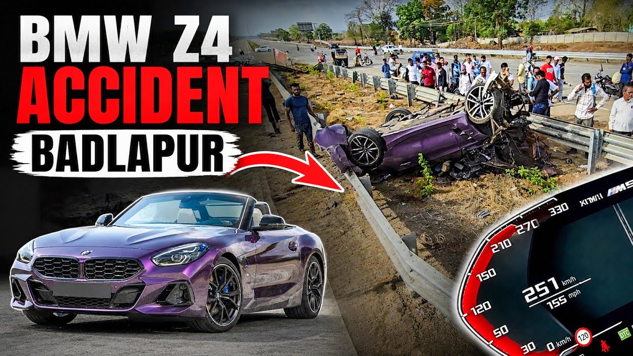 BMW Z4 Deadly Crash in Badlapur 😱 | 251 KM/H Speed?