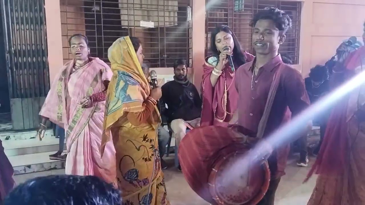 নয়ন বাঁকা ভঙ্গি বাঁকা ও গৌরার কপালে তিলকের ফুটো।ধামাইল গান।