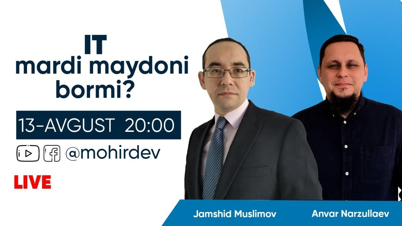 IT mardi maydoni bormi? | Jamshid Muslimov bilan suhbat