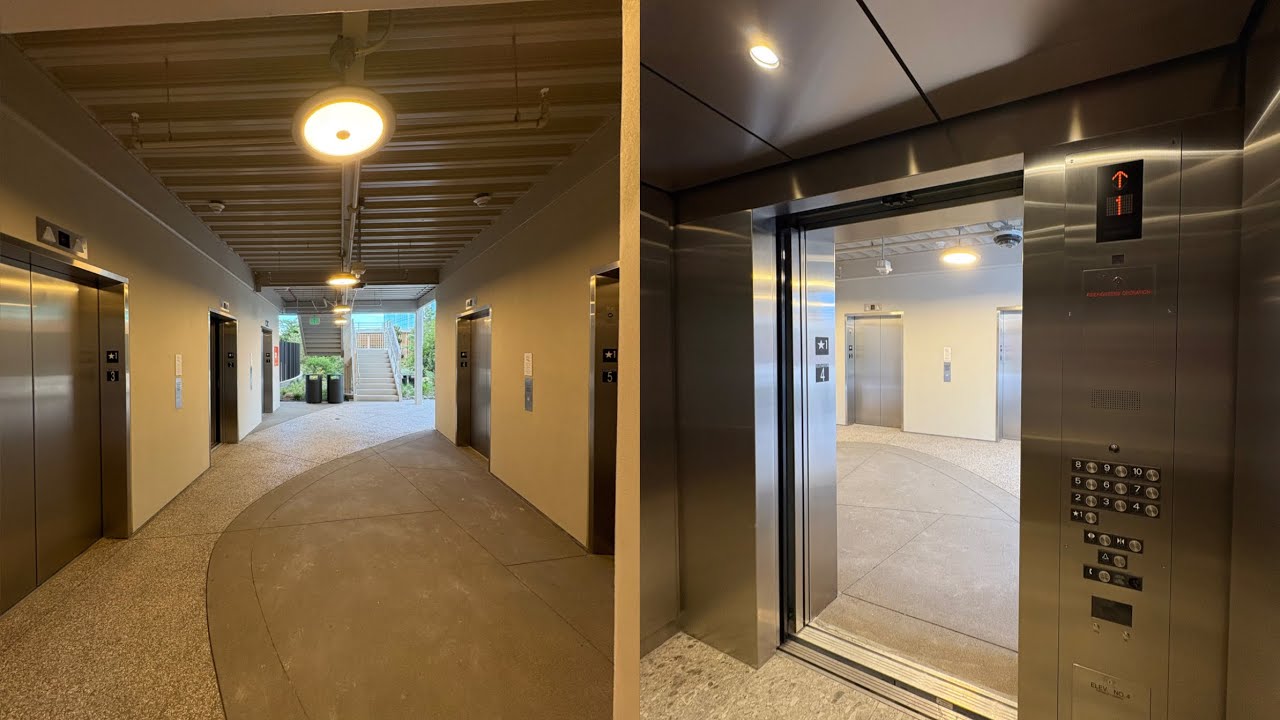 Fire Alarms Go Off! NEW Mitsubishi Elevators | Kilroy Oyster Point Garage | South San Francisco, CA