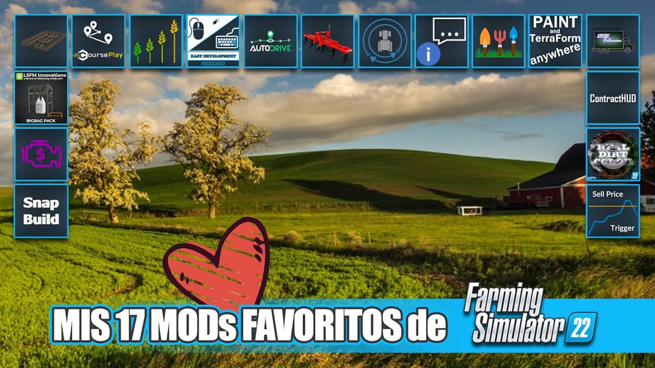 💾 Los 17 (16+1) MODs que MÁS UTILIZO en FS22  🚜 FARMING SIMULATOR 22 ESPAÑOL