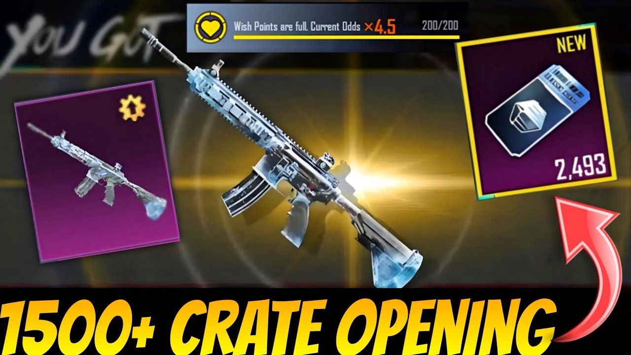 🔴Finally | 1500+ Classic Crates Opening for M416 Glacier | M416 Glacier Back | M416 Glacier Trick