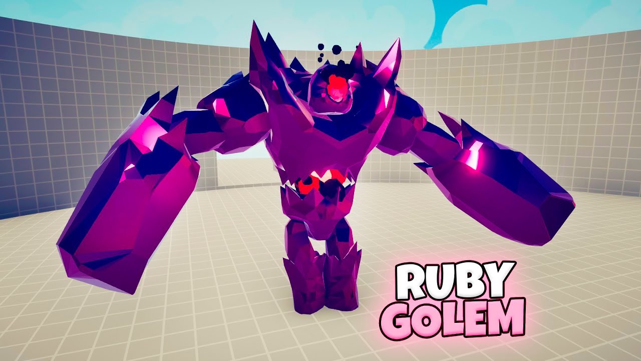 RUBY GOLEM 1 vs 1 EVERY UNIT | TABS Totally Accurate Battle Simulator Gameplay