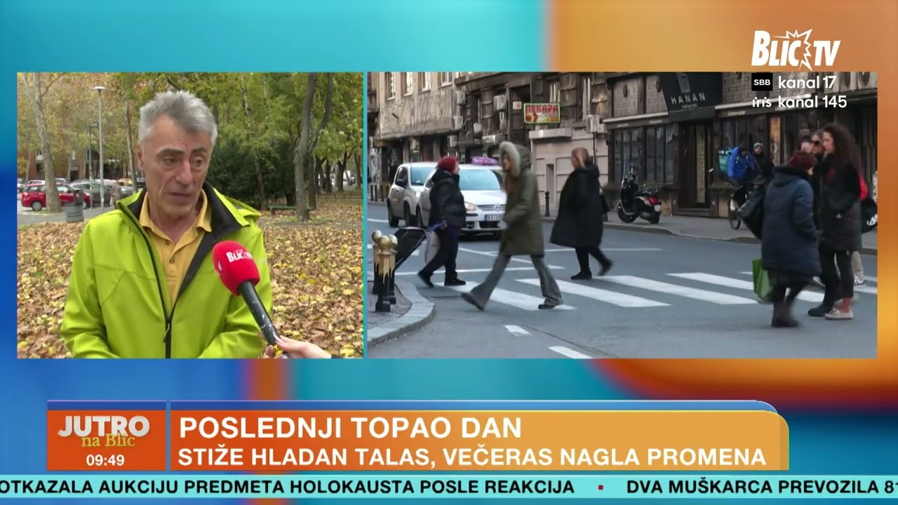 Stiže NAGLO ZAHLAĐENJE: Evo detaljne vremenske prognoze za naredne dane