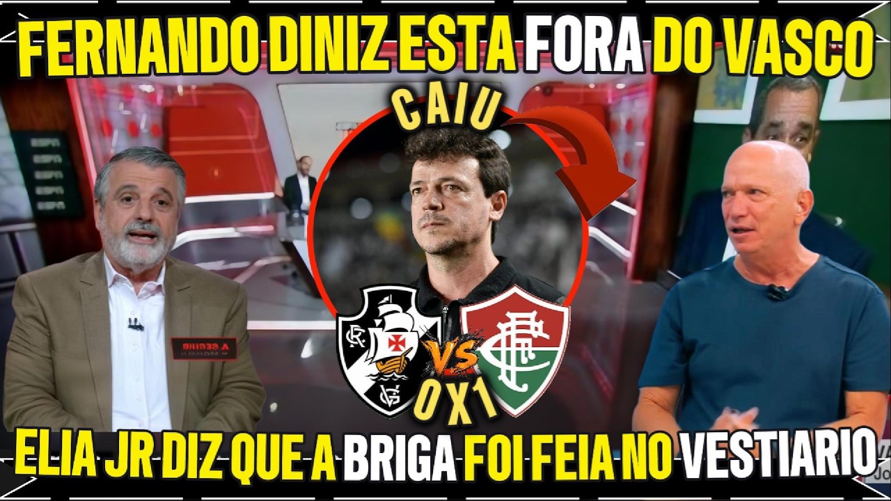 🔥 DERROTA NO CLÁSSICO FOI A GOTA D’ÁGUA! VASCO DEMITE DINIZ