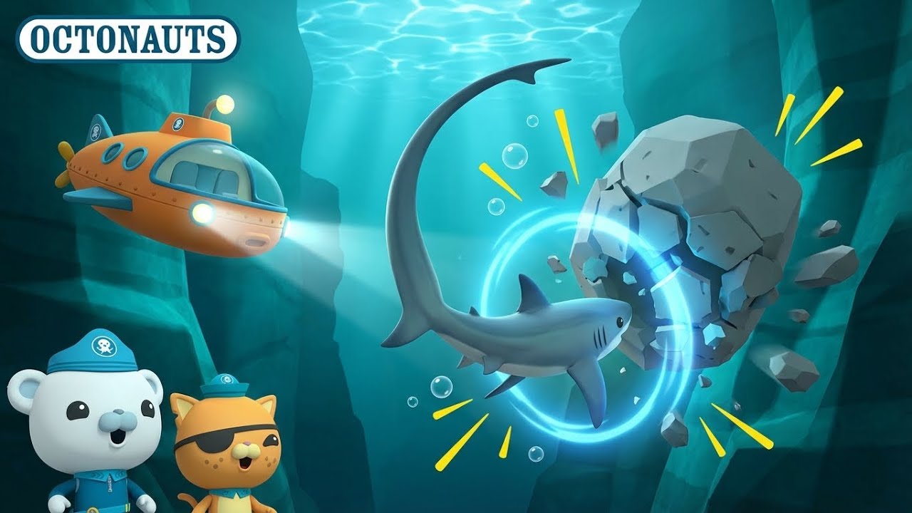 The Thresher Shark’s Whip Tail! 🌪️ Giant Rockslide Rescue! | Octonauts Full Episode