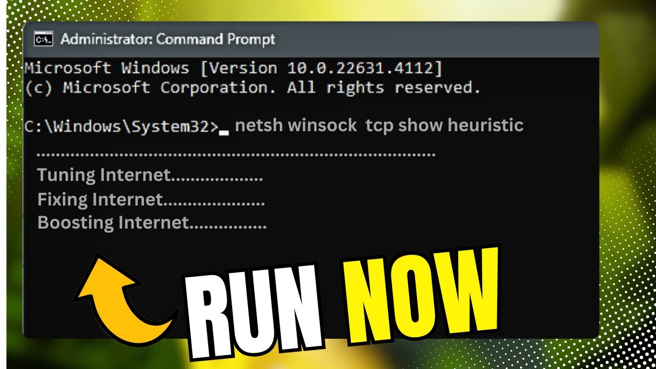 How To Speed Up Internet Using CMD⚡(Command Prompt Fix)