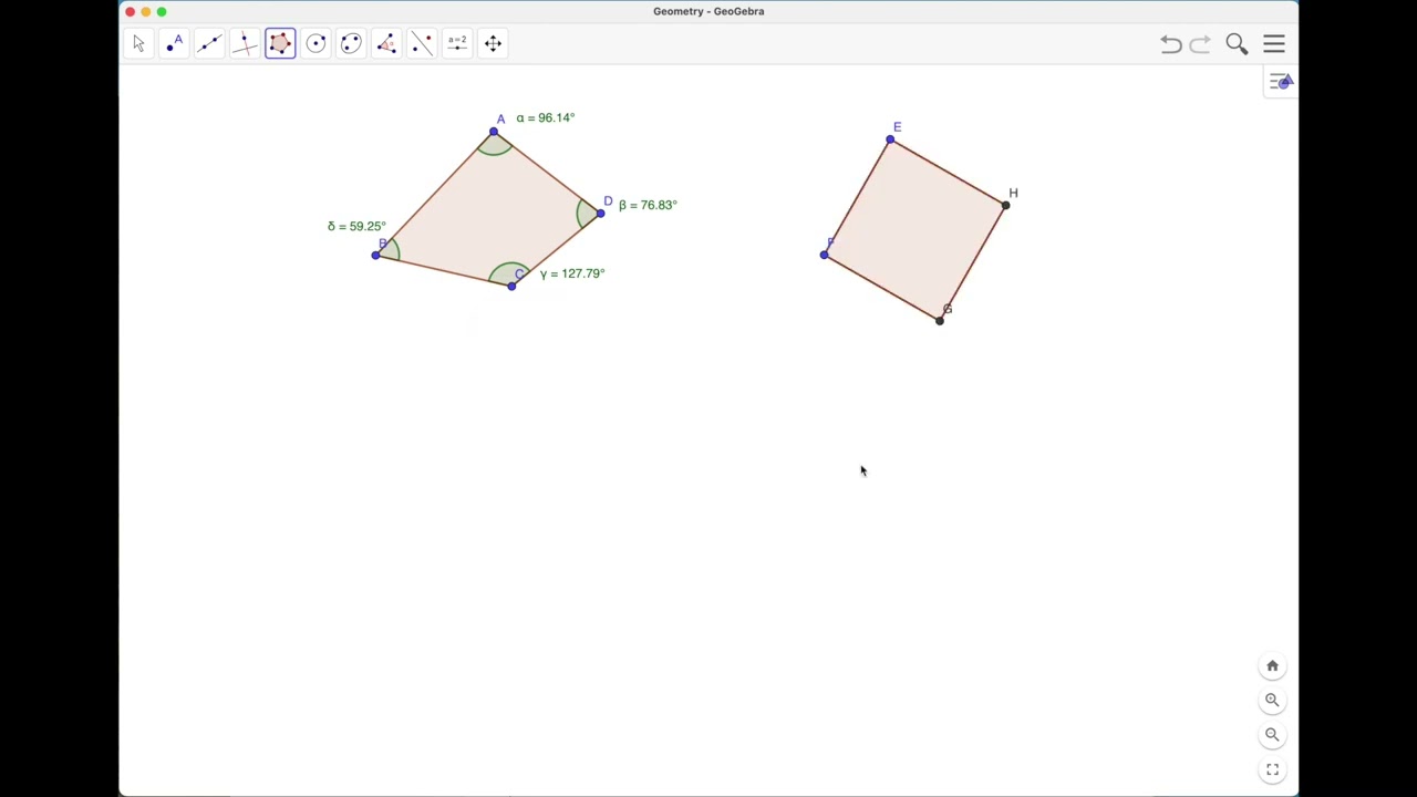 Drawing Polygons with Geogebra