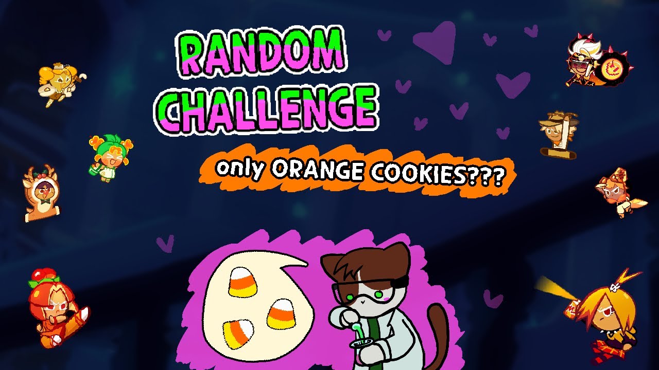 RANDOM CHALLENGE!!! only ORANGE COOKIES!?!? 🎃🕸️ (CR:OB, Cookie Run: Ovenbreak)