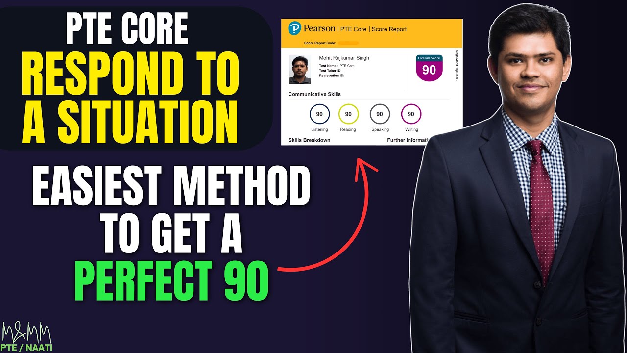 How to Score 90 in PTE Respond to a Situation | Easiest Method Explained! M and MM PTE NAATI