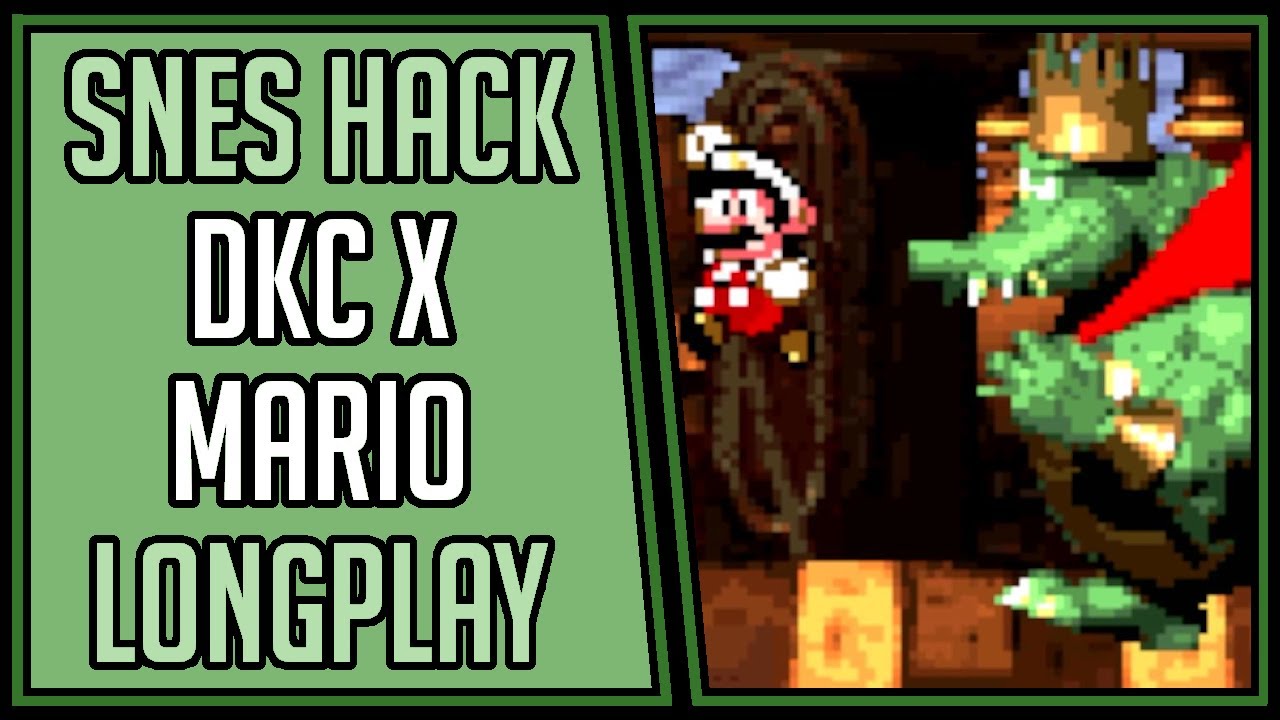 DKC X Mario (101%) | SNES Hack | Longplay | Walkthrough #1 [4Kp60]
