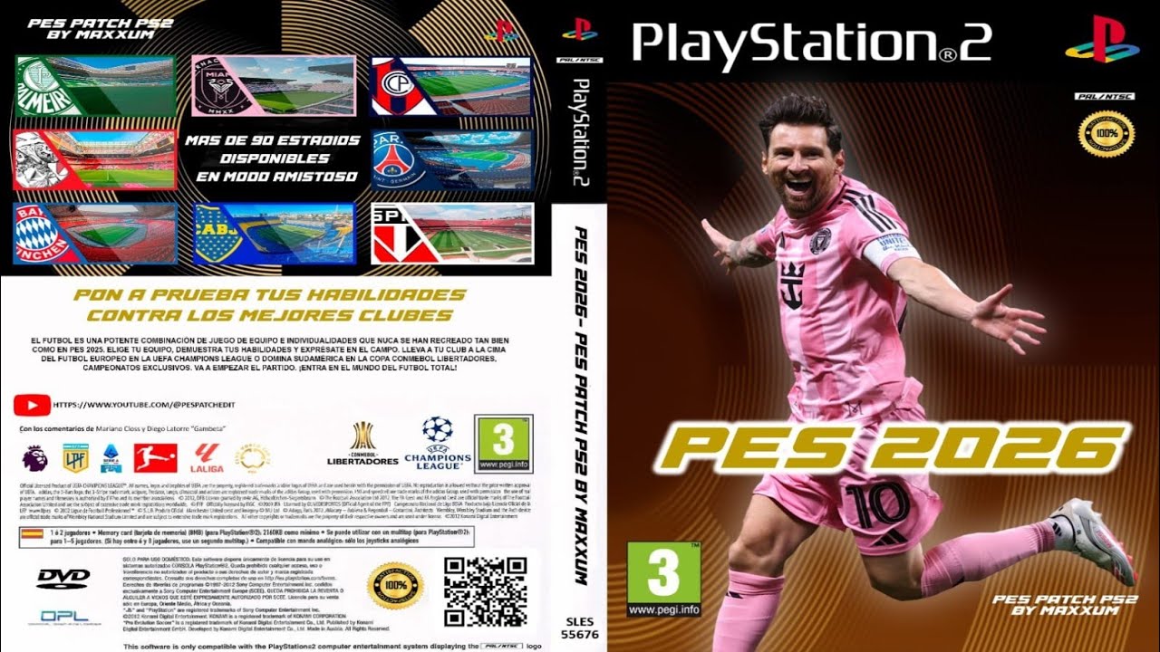 PES PATCH PS2 2026 BY MAXXUM Final Release (PS2 ISO)