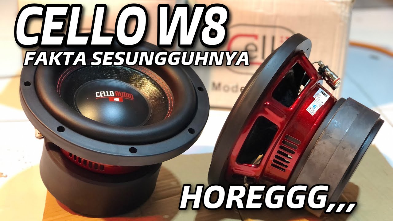 Cello W8 SUBWOOFER 8” BANDEL DIAJAK LOW BASS