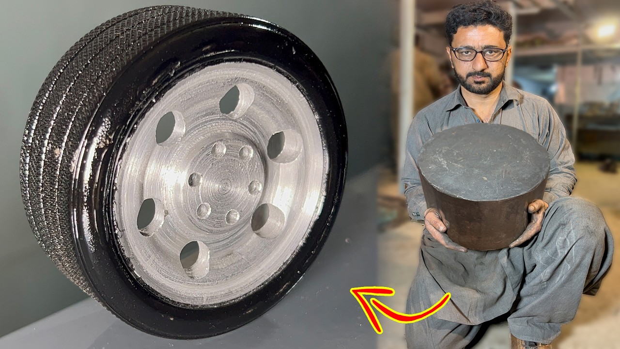How Iron Billet Turns Into Premium Car Wheel | Hidden Lathe Machining Mastery & Unthinkable Process