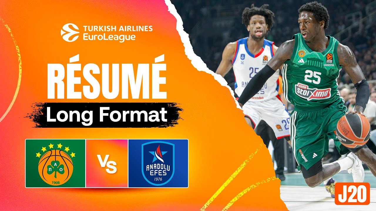 Lessort et Beaubois face à face ! Panathinaïkos vs Anadolu Efes - Résumé - EuroLeague J20