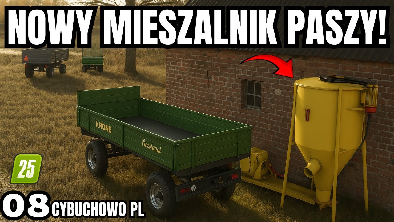 JAK MIESZAĆ PASZĘ DLA ŚWIŃ? NOWY MIESZALNIK W AKCJI! 🐷 | #fs25  POLSKA SERIA ! GAMEPLAY PL #8