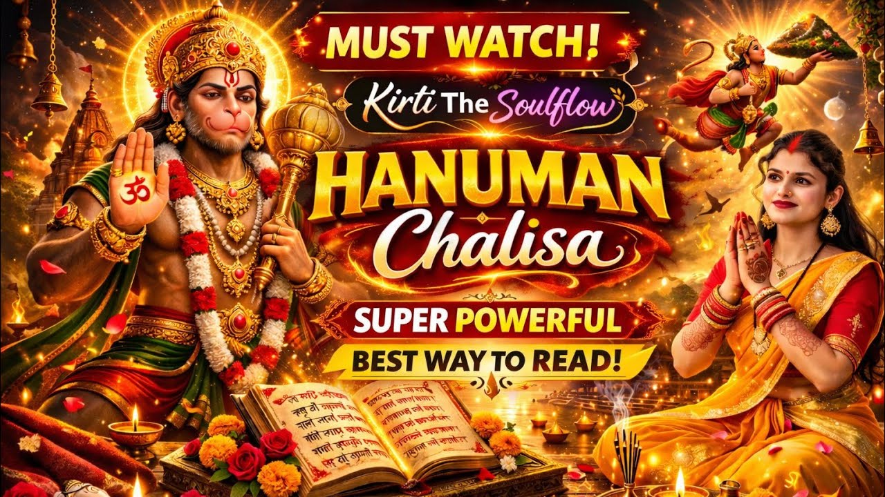 “Hanuman Chalisa | Devotional Recitation in Original Voice by Kirti | Spiritual Blessings”