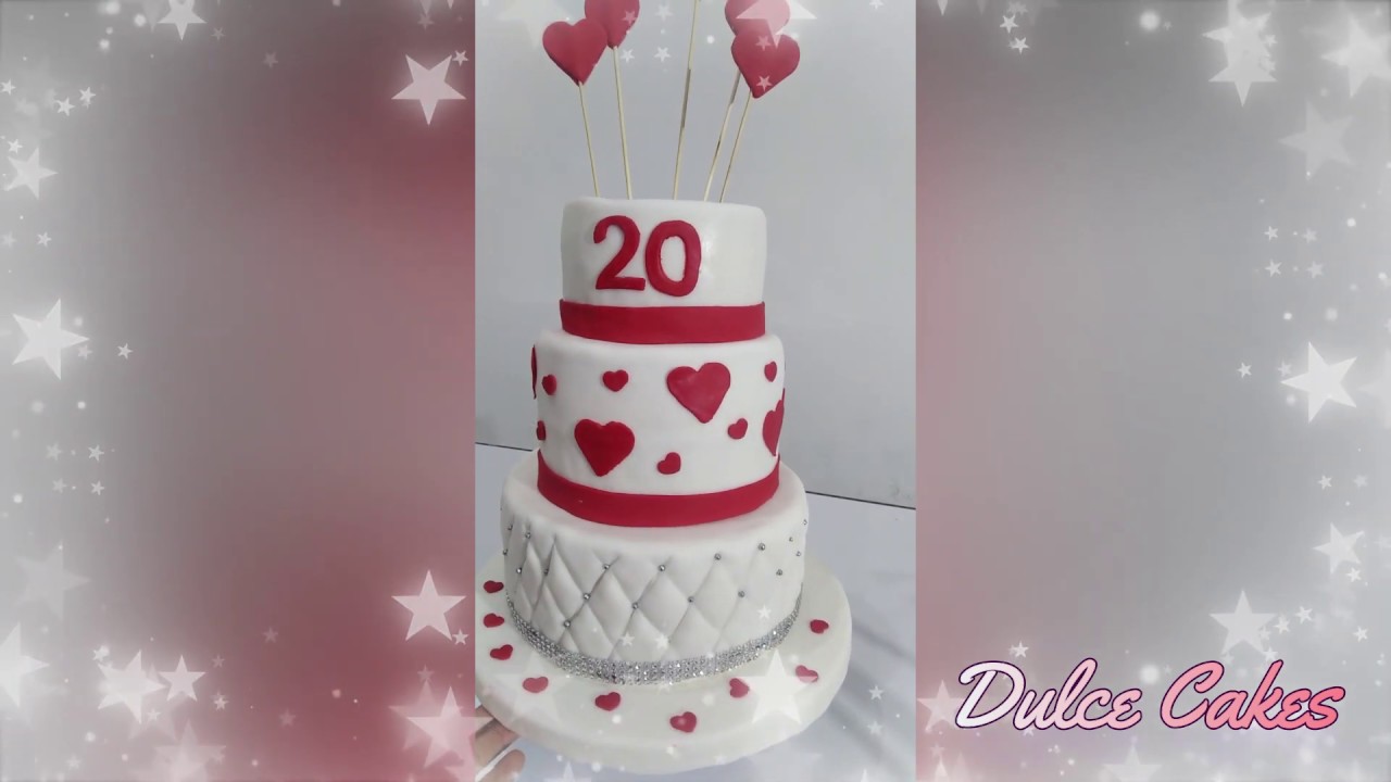 Como decorar una TORTA de BODA en masa ELÁSTICA paso a paso