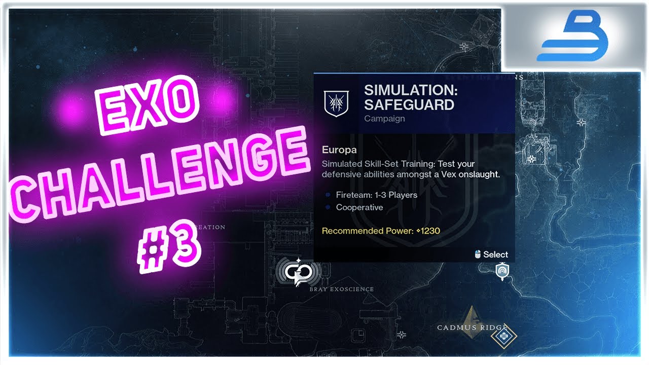 Destiny 2 Exo Challenge | Simulation: Safeguard | Exo Challenge #3