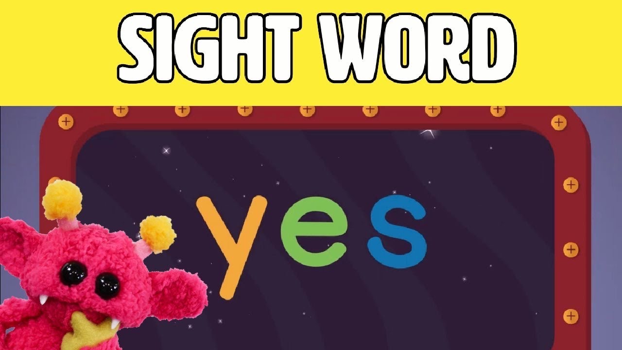 YES - Let's Learn the Sight Word YES with Hubble the Alien! | Nimalz Kidz! Songs and Fun!
