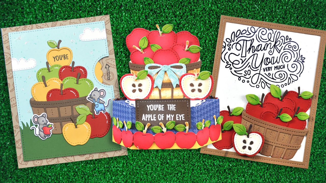 Intro to Build-A-Barrel: Apple, Reveal Wheel Apple Add-On + 3 cards from start to finish