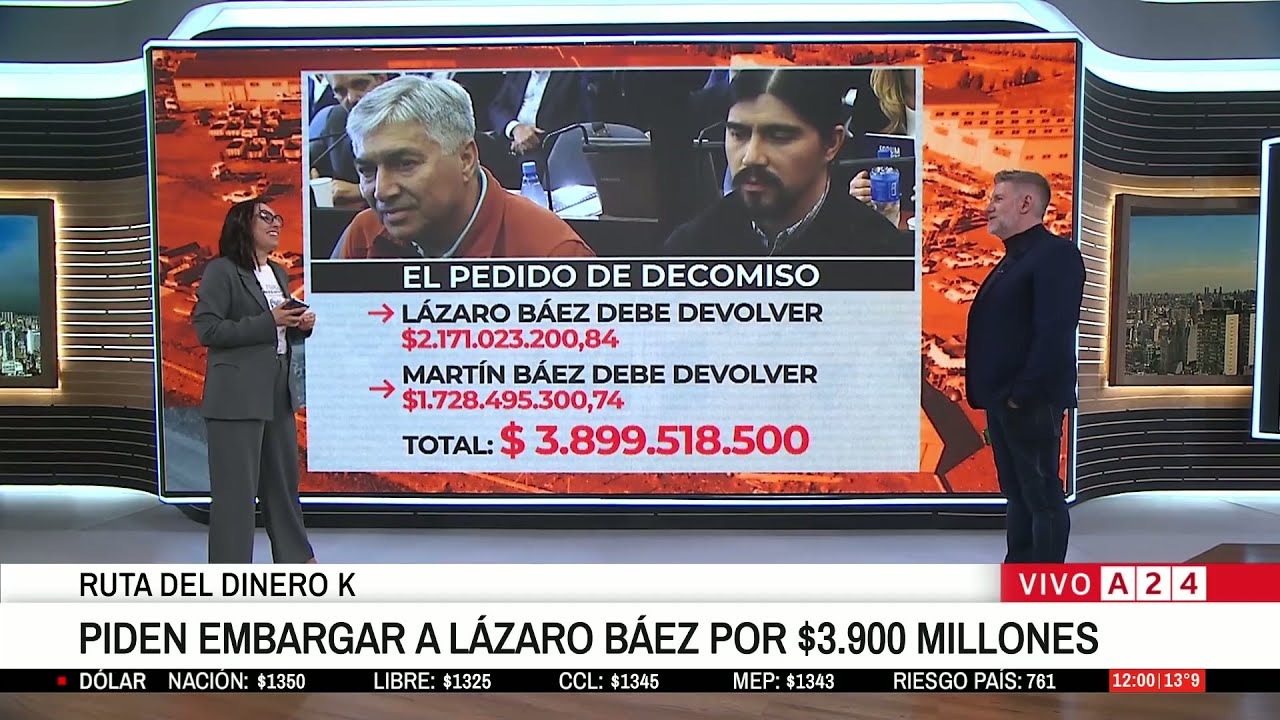 📢 PIDEN EMBARGAR BIENES DE L&Aacute;ZARO B&Aacute;EZ POR 3.900 MILLONES