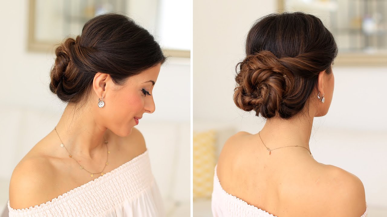 2 Minute Elegant Bun Hair Tutorial | Luxy Hair