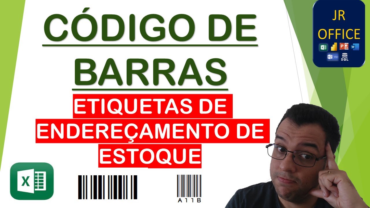 Código de Barras Excel - Etiquetas de Endereçamento