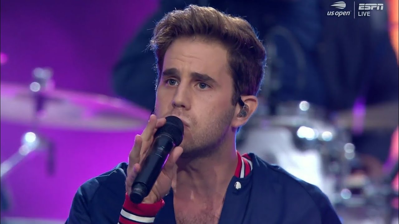 Ben Platt performs at US Open - Temporary Love, Share Your Address, Rain