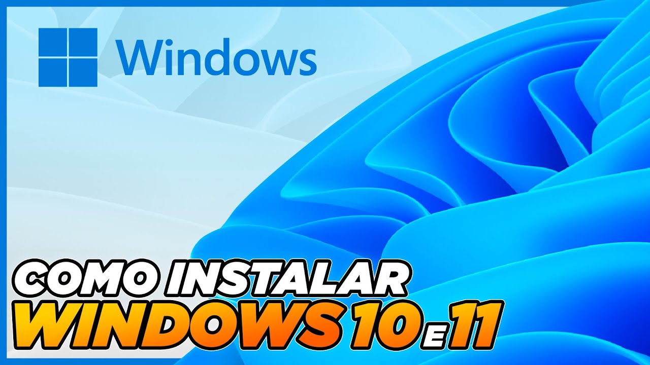 COMO INSTALAR O WINDOWS 10 e 11 🔥