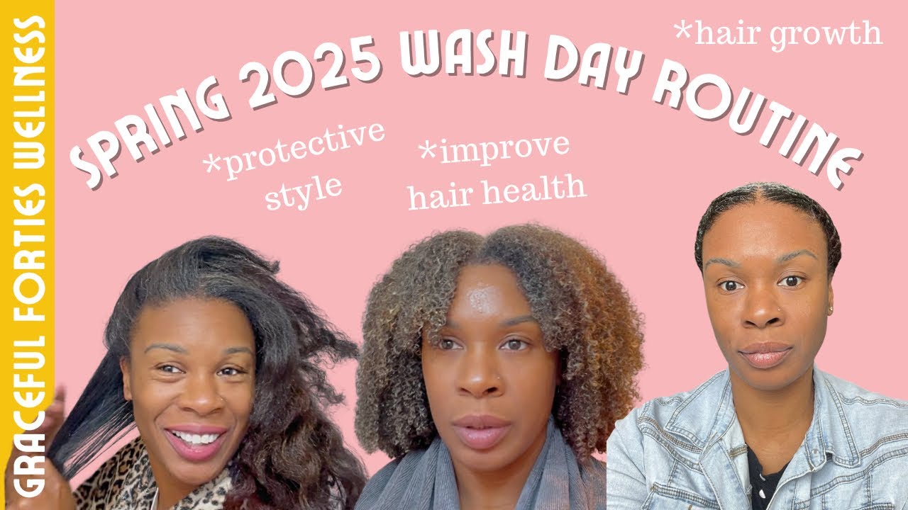 Wash Day & Protective Style Routine (Step By Step) Spring 2025: Grow Long Hair/ Length Retention