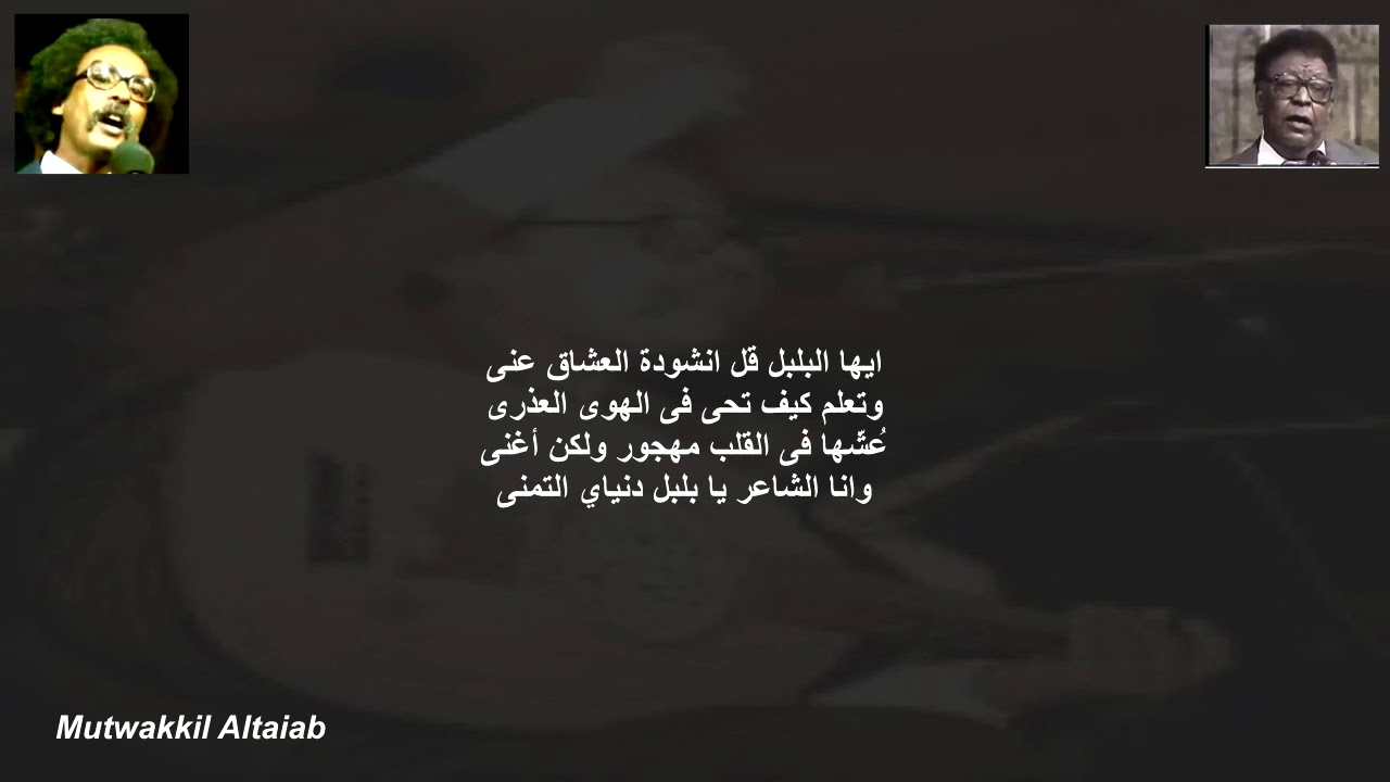 فى الأسى ضاعت سنيني