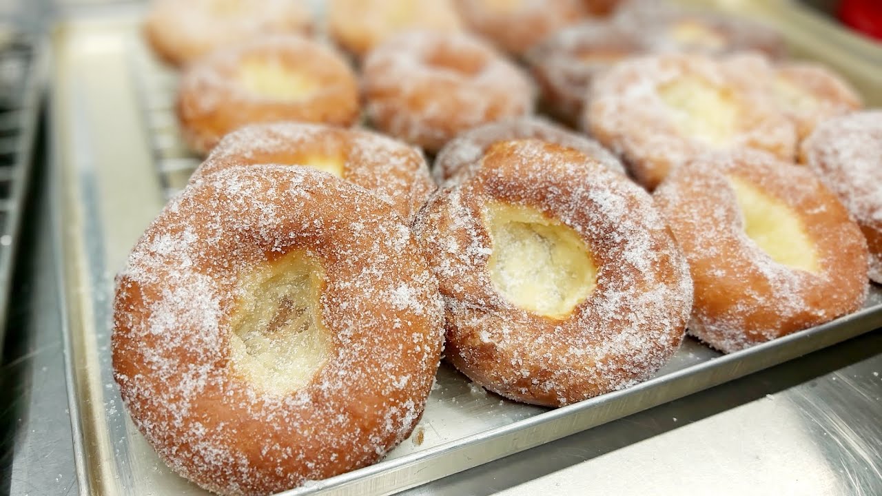 Küchle, Ausgezogene backen