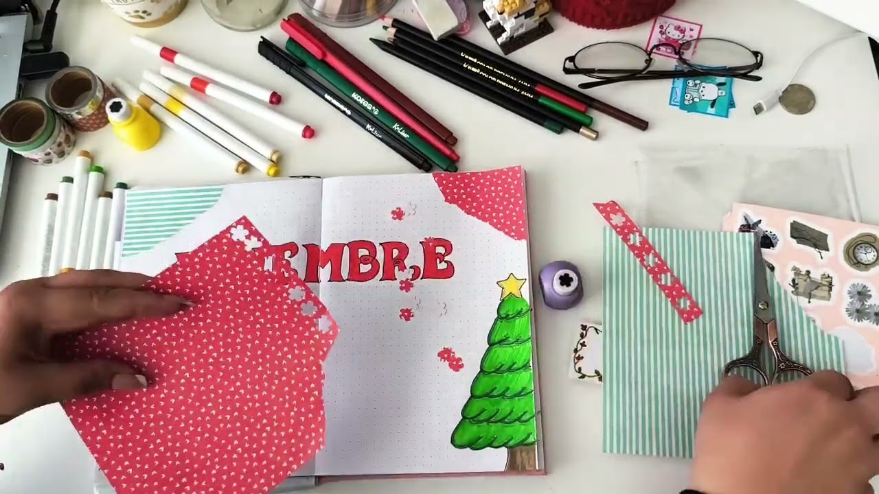 Planificación de diciembre 2025 en mi bullet journal 