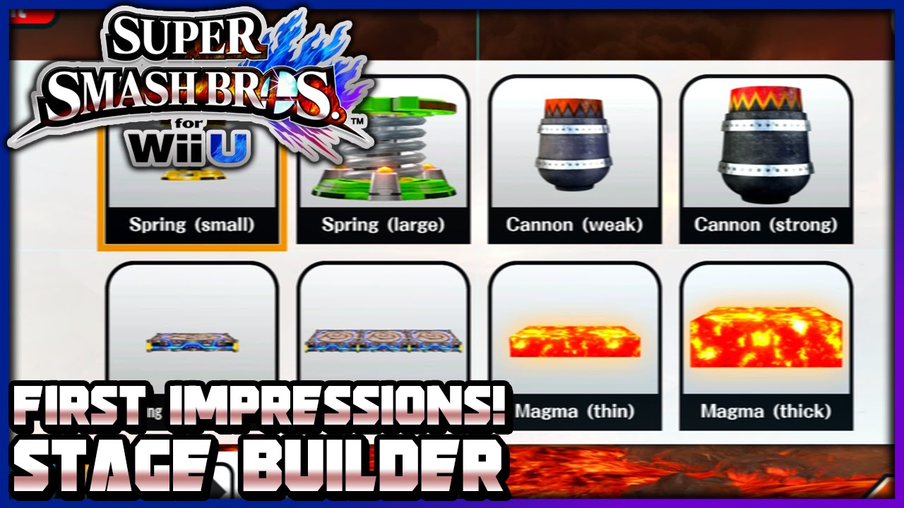 Super Smash Bros (Wii U) (1080p60): Конструктор уровней (первые впечатления и мой первый пользова...