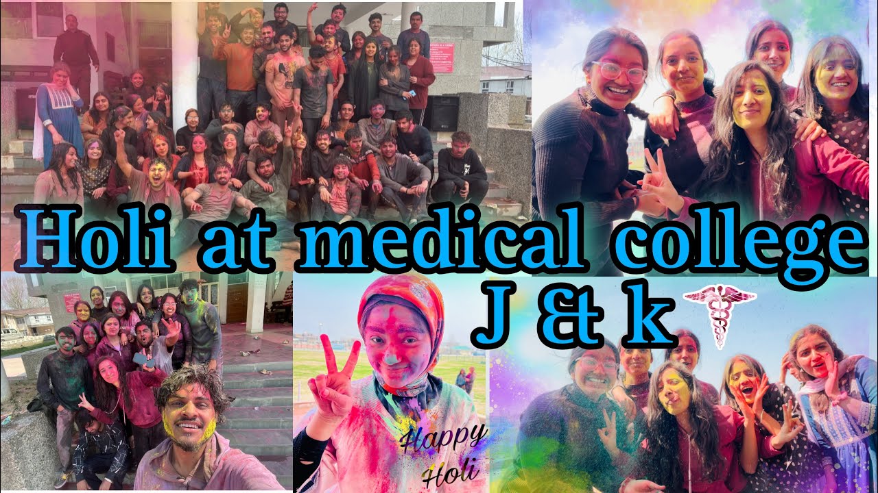2nd Holi celebration at SKIMS Medical college//MBBS//🎊#mbbs #neet